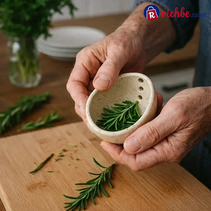 🎉100% Handmade Pottery Herb Stripper - ta-1025