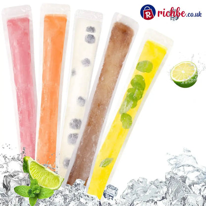 💥100 PCS💥Food-Grade Disposable Ice Popsicle Bags