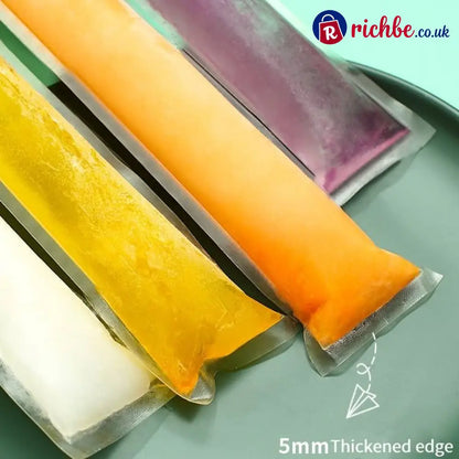 💥100 PCS💥Food-Grade Disposable Ice Popsicle Bags