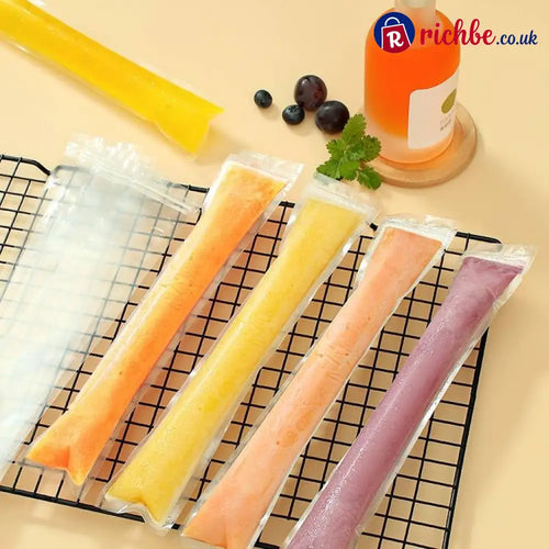 💥100 PCS💥Food-Grade Disposable Ice Popsicle Bags - Buy 1 (100 pcs) / Ice Bags + Special funnel