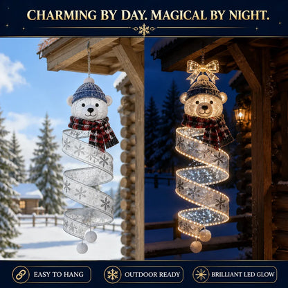 Christmas Spiral Hanging LED Lights | Festive Magic Indoor & Outdoor Xmas Decor Lights