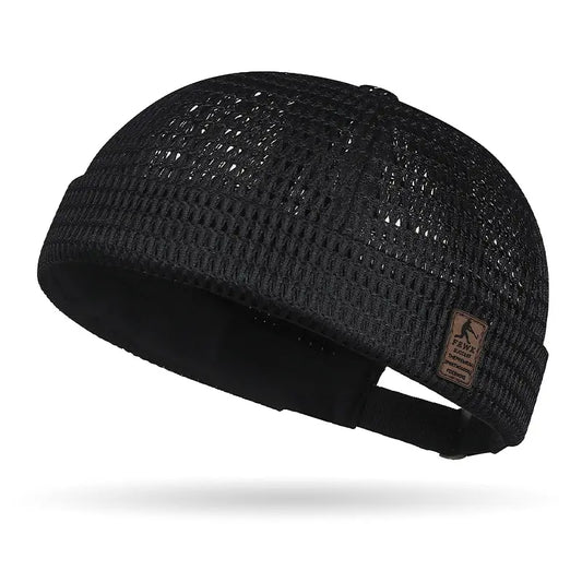 🔥Men’s Breathable Brimless Docker Hat – Lightweight Mesh Skull Cap for Summer Outdoor Wear