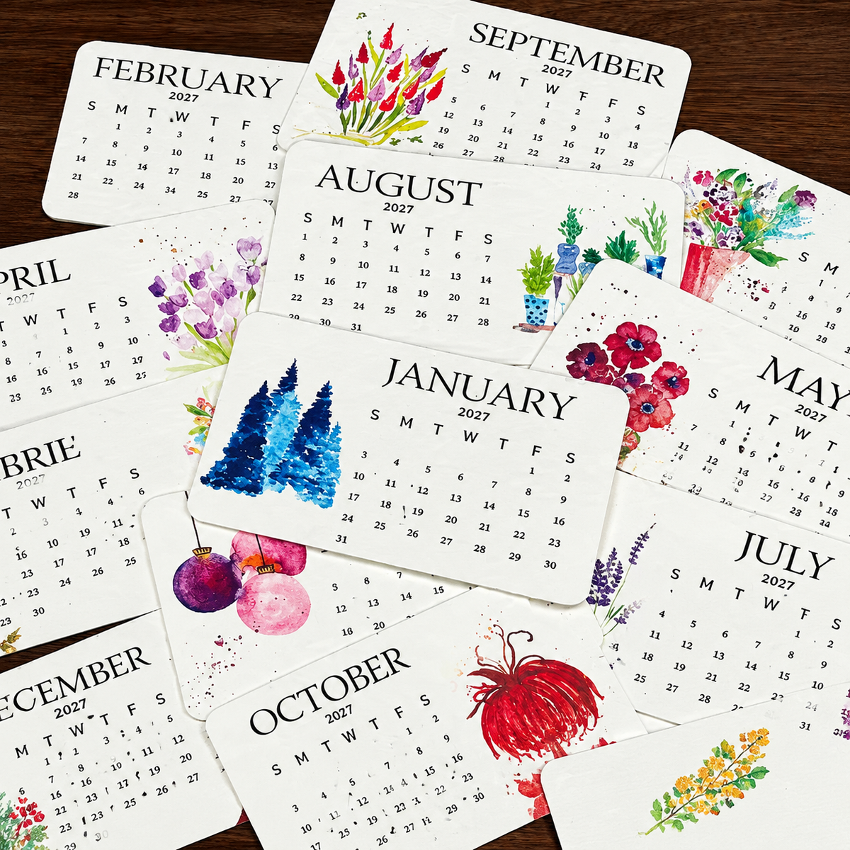 ✨Early Holiday Sale 45% OFF🌱Eco-Friendly Plantable “Timeless” Seed Calendar 2027