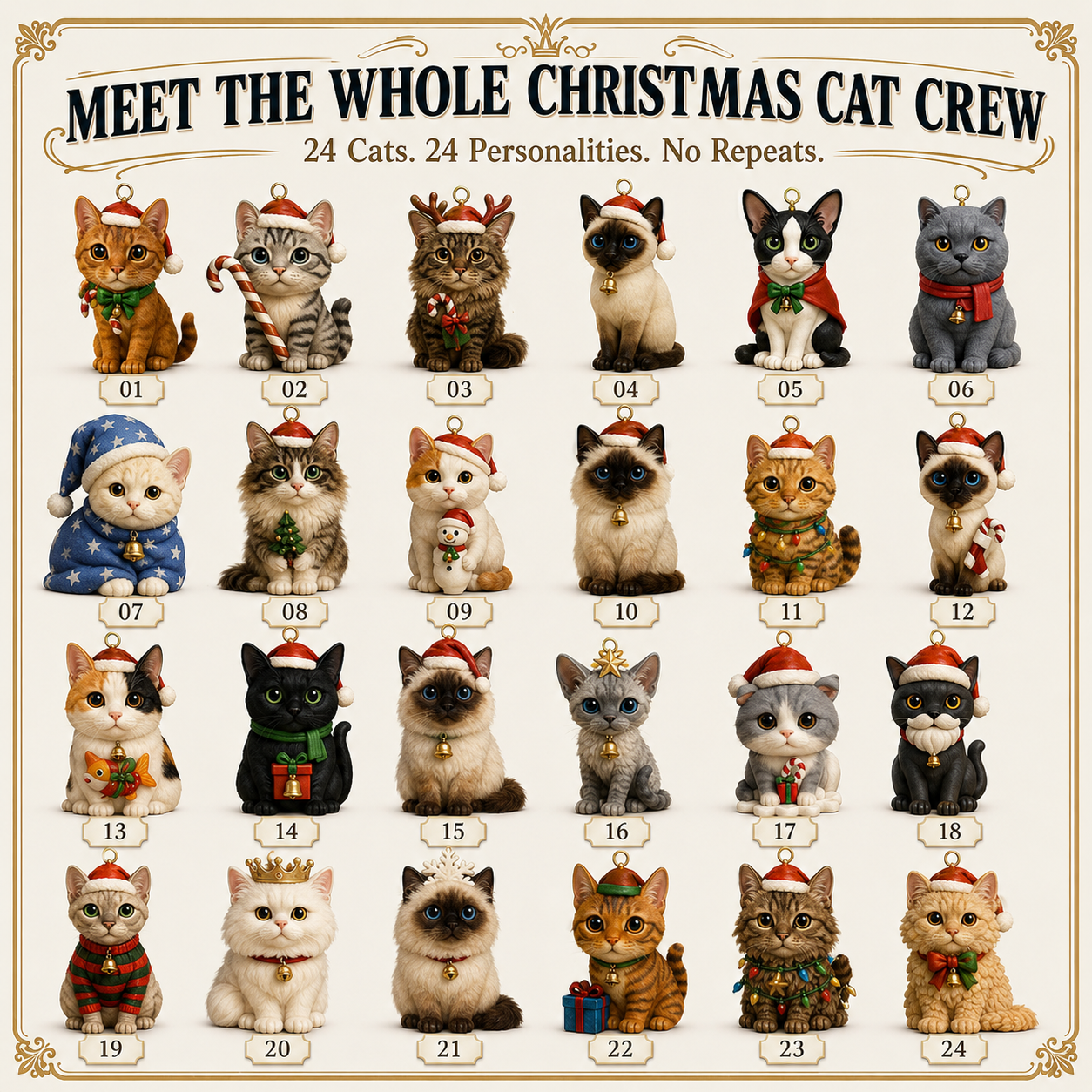 🐱🐱🎄Advent Calendar 2026 Cat Advent Calendar - Gift for Adults Friends Cat Owners and Lovers Christmas Holiday Countdown Gift