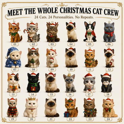 🐱🐱🎄Advent Calendar 2026 Cat Advent Calendar - Gift for Adults Friends Cat Owners and Lovers Christmas Holiday Countdown Gift