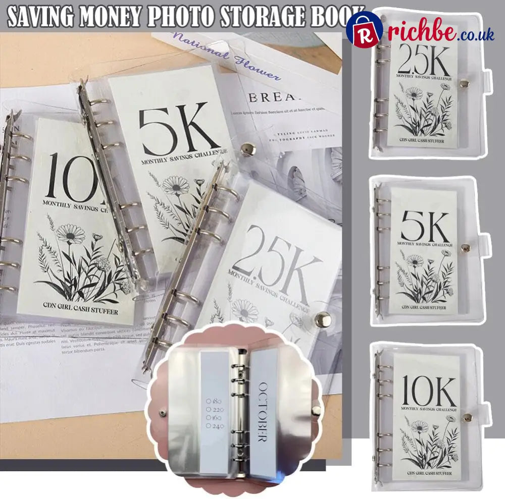 12-Month Envelopes Money Saving Challenge Binder