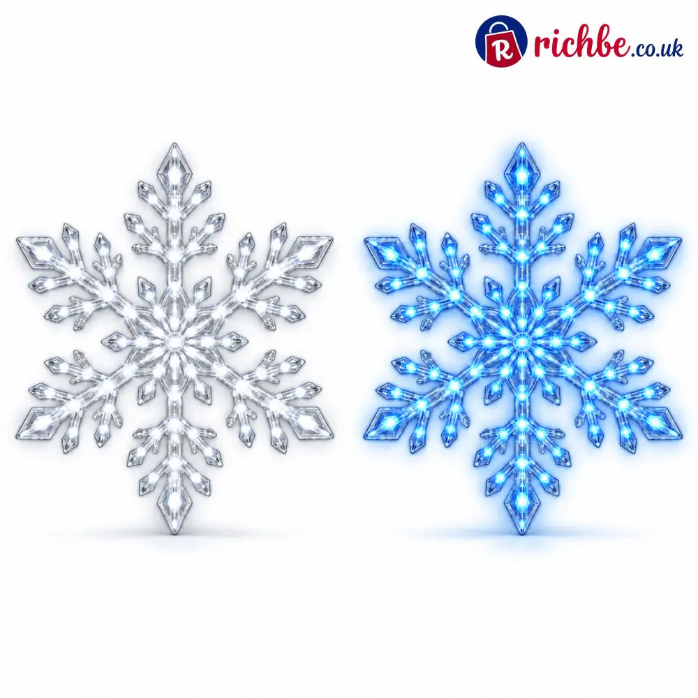 ❄️ 12-Piece LED Snowflake Wall Light Set – Remote-Controlled Christmas Winter Decor