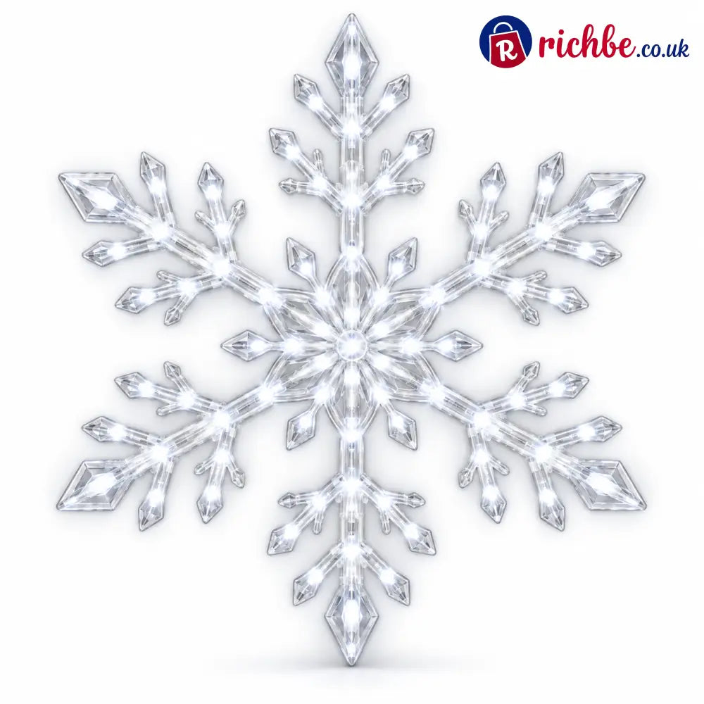 ❄️ 12-Piece LED Snowflake Wall Light Set – Remote-Controlled Christmas Winter Decor - Blue