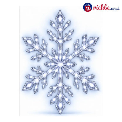 ❄️ 12-Piece LED Snowflake Wall Light Set – Remote-Controlled Christmas Winter Decor - Silver