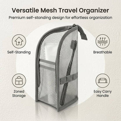 Self-Standing Toiletry & Cosmetic Storage Bag