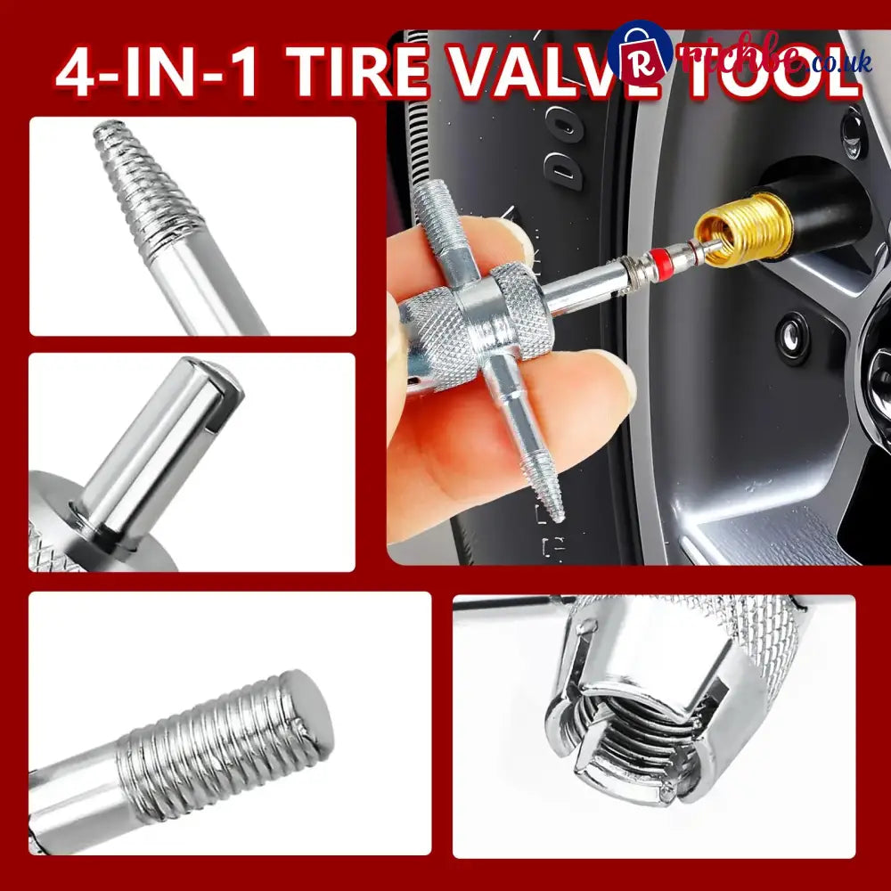 14-Piece Set Quick Change Tire Valve Tool Kit - 14-Piece Set