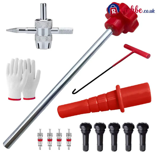 14-Piece Set Quick Change Tire Valve Tool Kit - 14-Piece Set