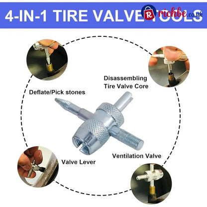 14-Piece Set Quick Change Tire Valve Tool Kit - 14-Piece Set