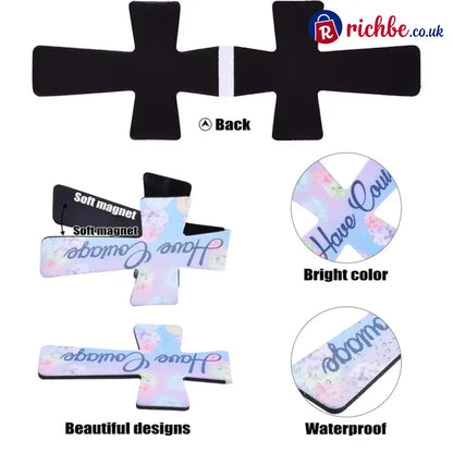 📖16 Pcs Magnetic Cross Bookmarks Gifts for Bible Study Readers Teachers Students🌸✝️