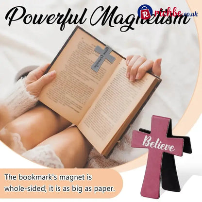📖16 Pcs Magnetic Cross Bookmarks Gifts for Bible Study Readers Teachers Students🌸✝️