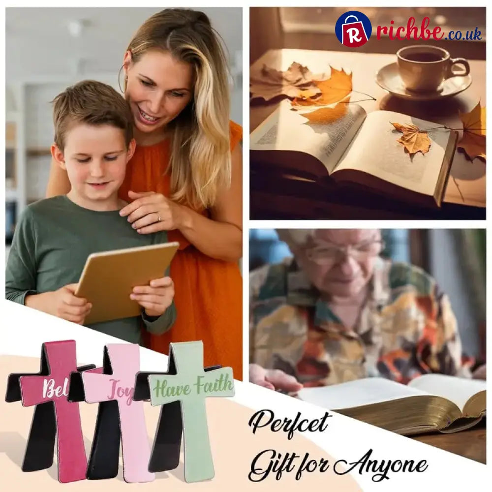 📖16 Pcs Magnetic Cross Bookmarks Gifts for Bible Study Readers Teachers Students🌸✝️