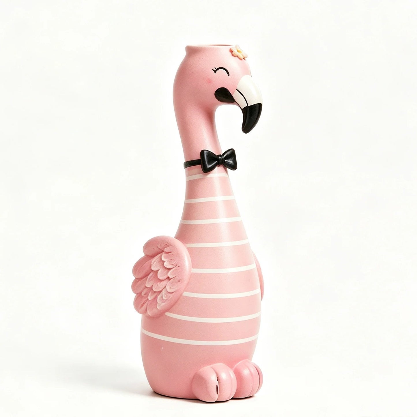 🦩Cute Flamingo Decorative Vase 🌸 5 Styles Resin Figurine Vase Tabletop Centerpiece Indoor Home Shelf Decor Gift