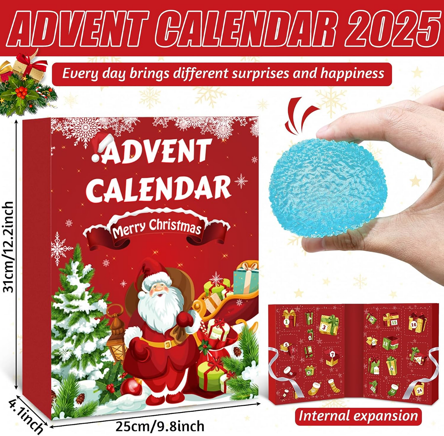 Advent Calendar 2026, 24 Days of Christmas Countdown Calendar🎄