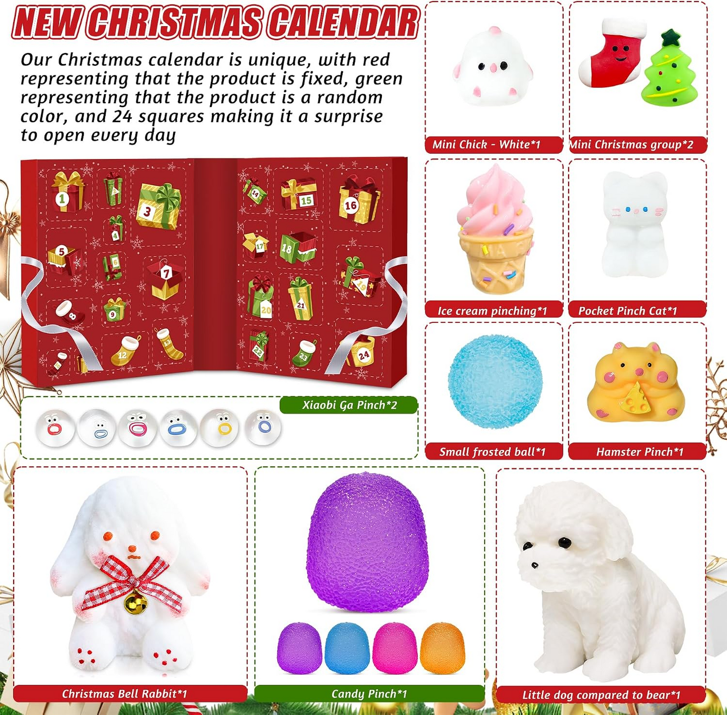 Advent Calendar 2026, 24 Days of Christmas Countdown Calendar🎄