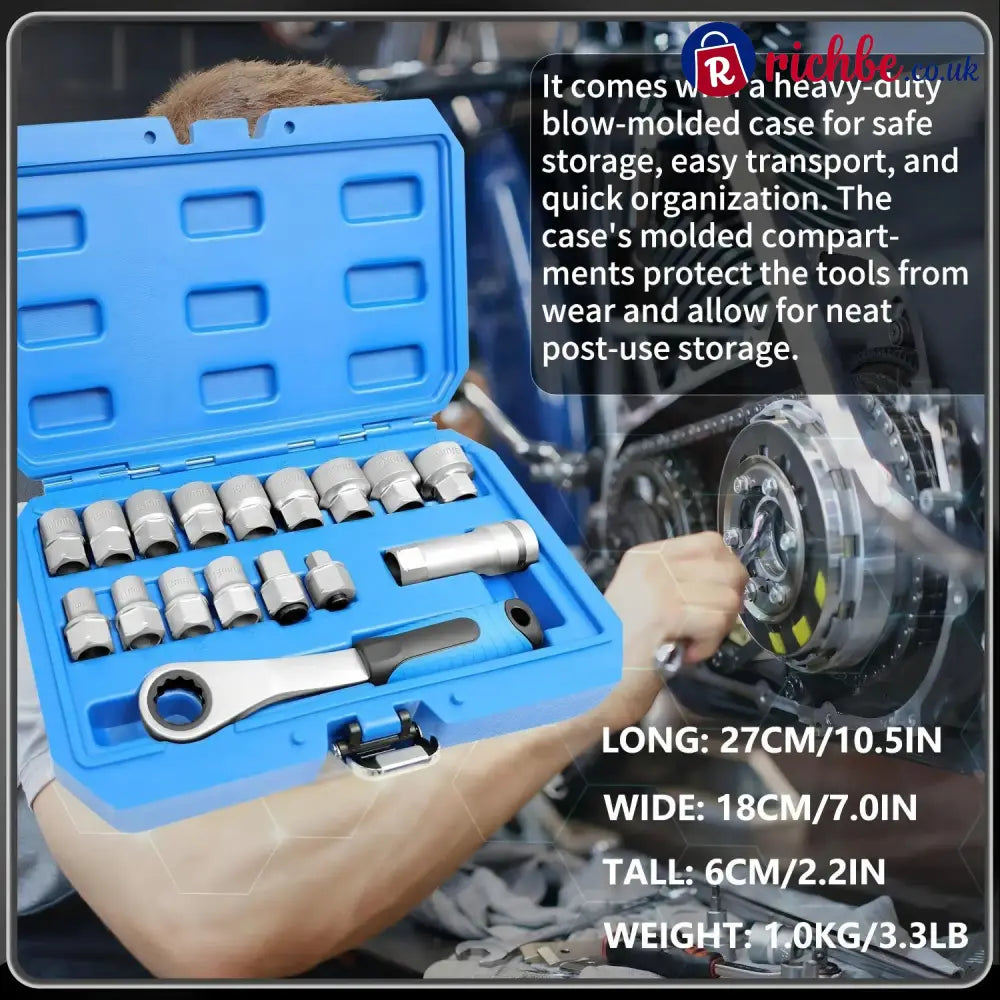 17PCS Pass Through Socket Set