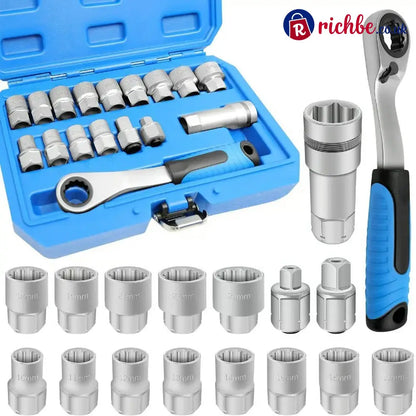 17PCS Pass Through Socket Set