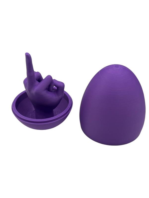 🔥Easter Egg Surprise – Funny 3D Printed Middle Finger Egg