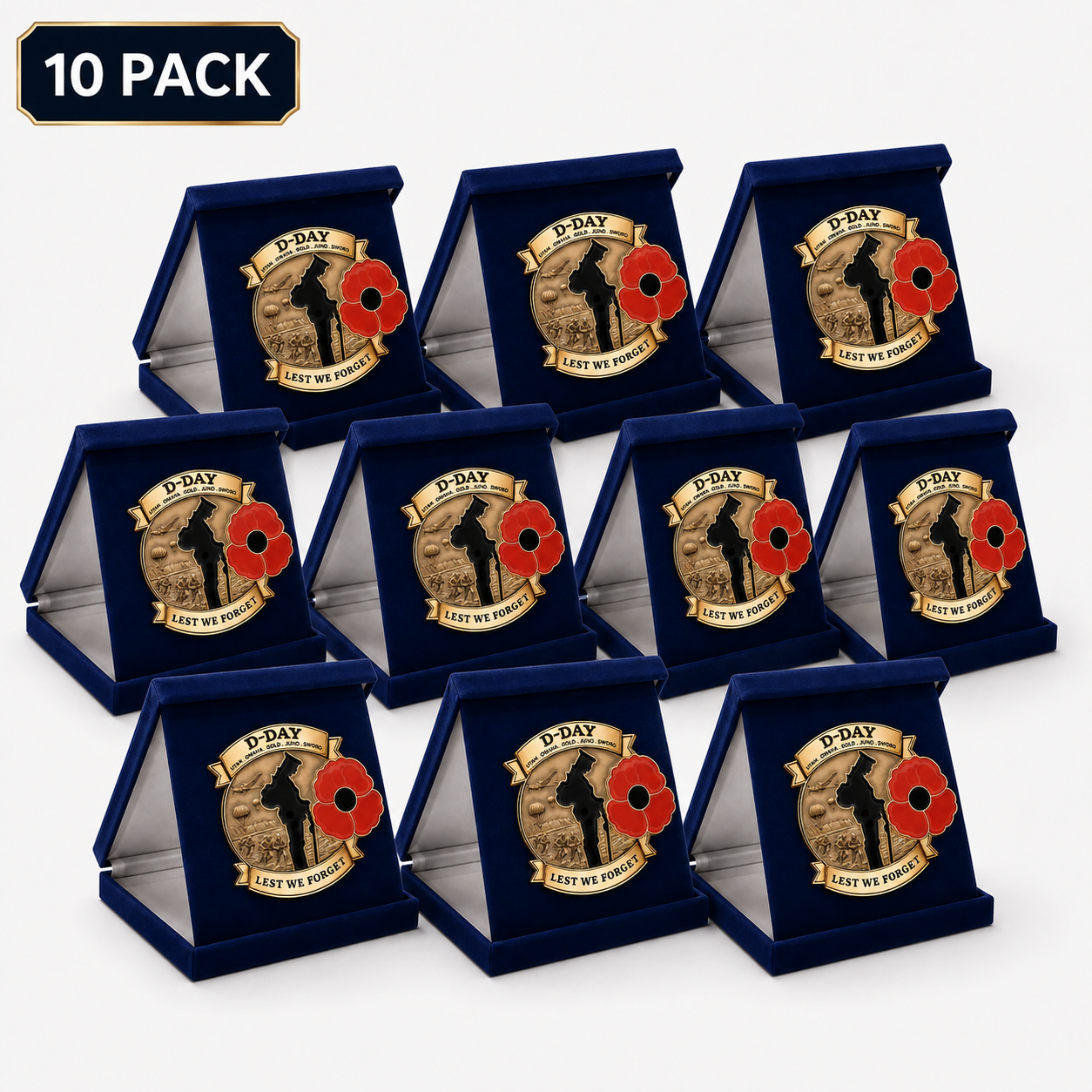 Limited Edition D-DAY 80th Anniversary Commemorative Brooch