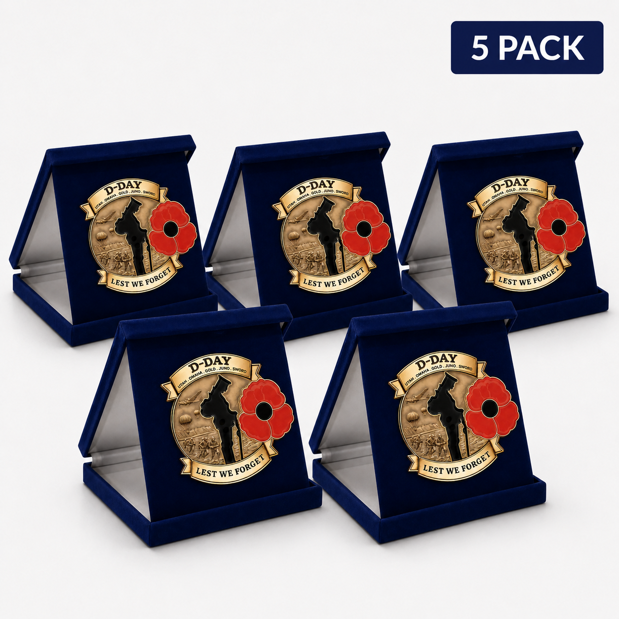 Limited Edition D-DAY 80th Anniversary Commemorative Brooch