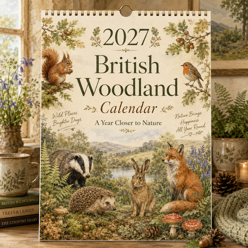 🦊2027 British Woodland Calendar｜A4 Hanging Calendar