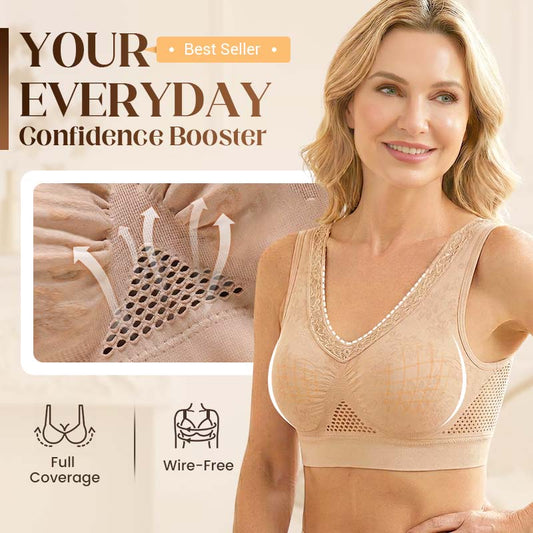 💐 Buy One Get One Free 🎁 🌸 Pure Cotton Buttonless Comfy Lifting Bra