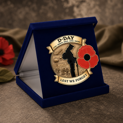 Limited Edition D-DAY 80th Anniversary Commemorative Brooch