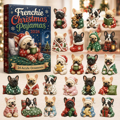 CHRISMAST KICKOFF 48% OFF - 2026 Bulldog Travel Blind Box - 24-Day Festive Countdown, Acrylic Charms Blind Box - Gift For Dog Lovers