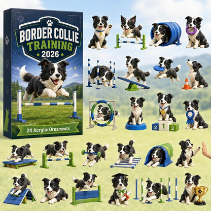 CHRISMAST KICKOFF 48% OFF - 2026 Grassland Running Sheepdog Blind Box - 24-Day Festive Countdown, Acrylic Charms Blind Box - Gift For Dog Lovers