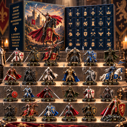 ⚔️ 24 Days of Medieval Legends – 24 Unique Knight Collectible Figures 🏰