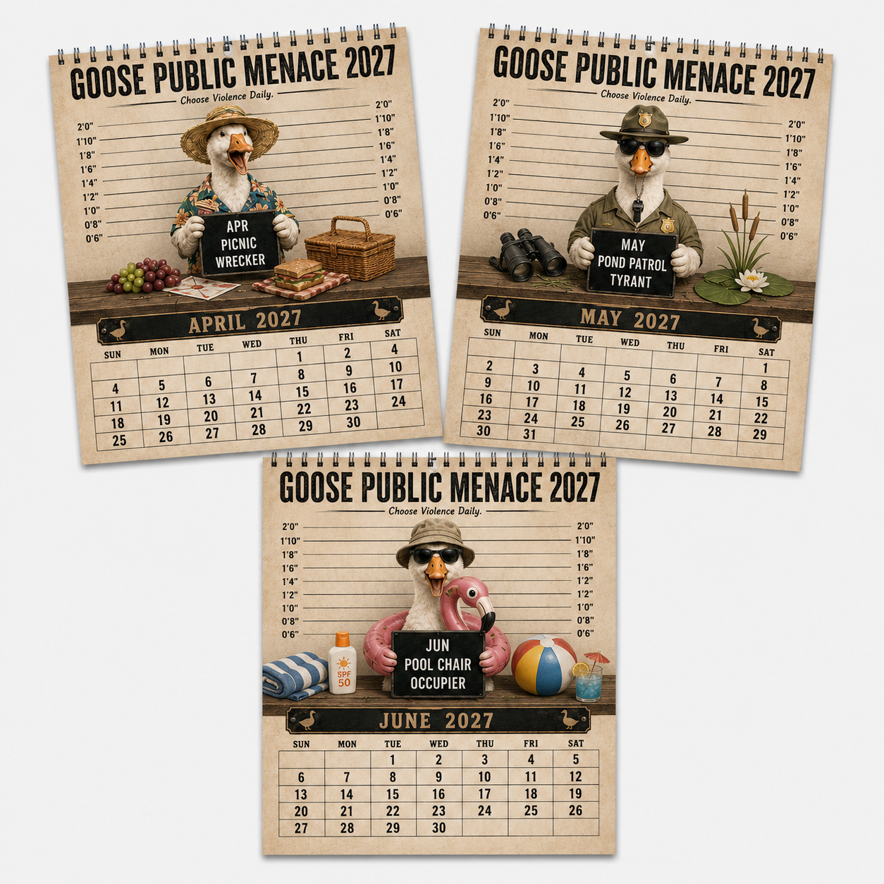 🦝🚨 Raccoon Crime Syndicate 2027 Calendar – 12 Months of Trash, Trouble & Tiny Criminals 😂