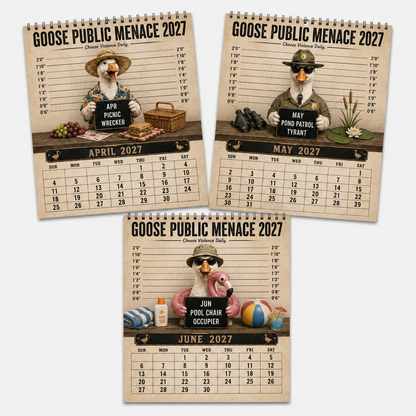 🦝🚨 Raccoon Crime Syndicate 2027 Calendar – 12 Months of Trash, Trouble & Tiny Criminals 😂