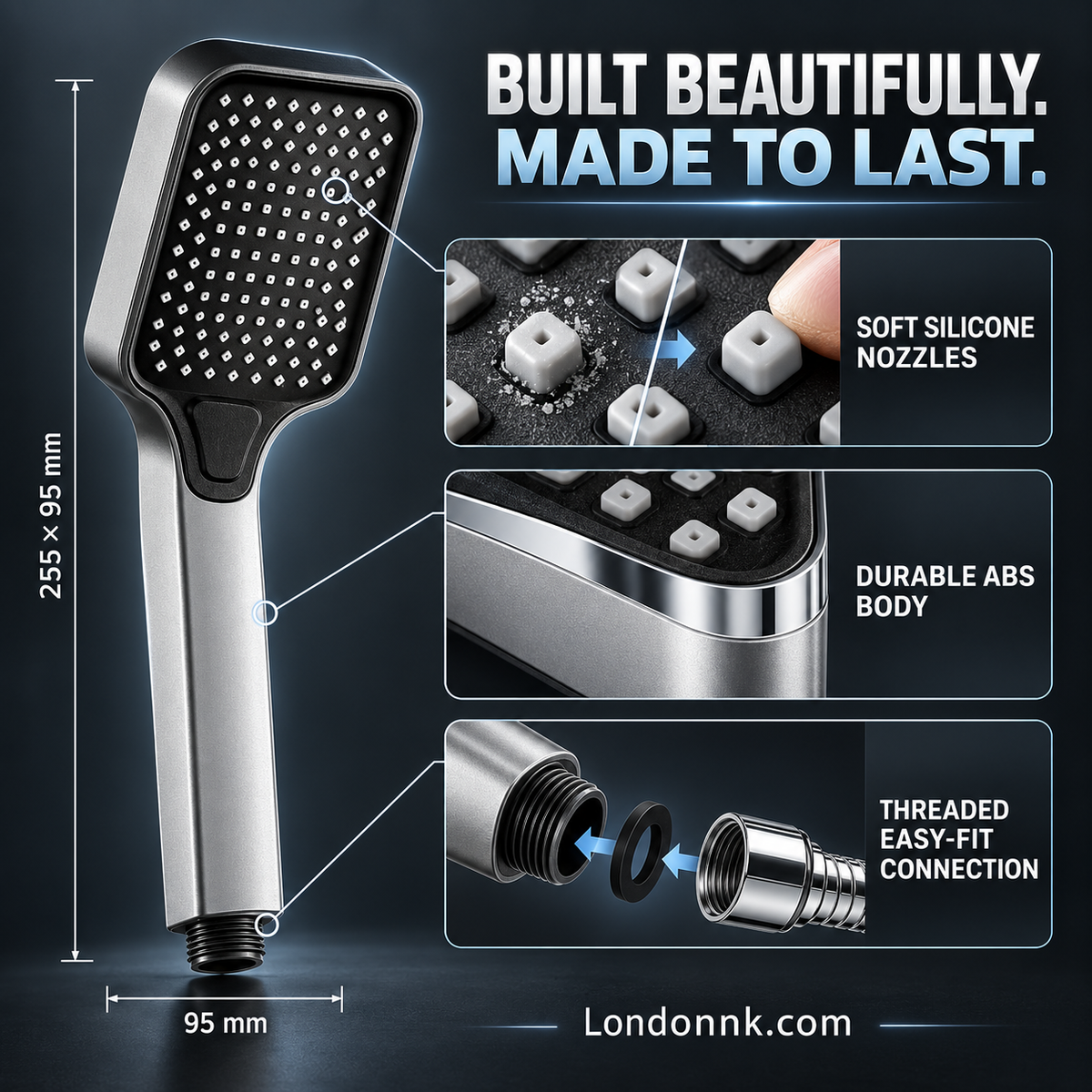 🏆 Last Day Special Price £9.99! 🚿 High-Boost Shower Head – Powerful Water Flow & Spa-Like Comfort ✨