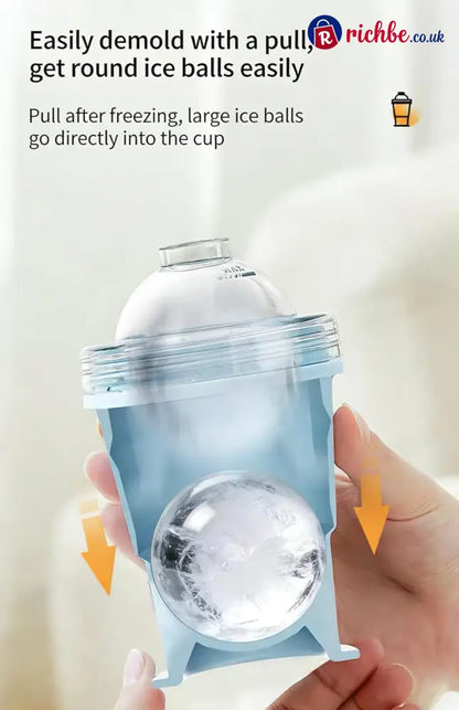 🔥2-in-1 Collapsible Silicone Ice🧊 Ball Maker Cup