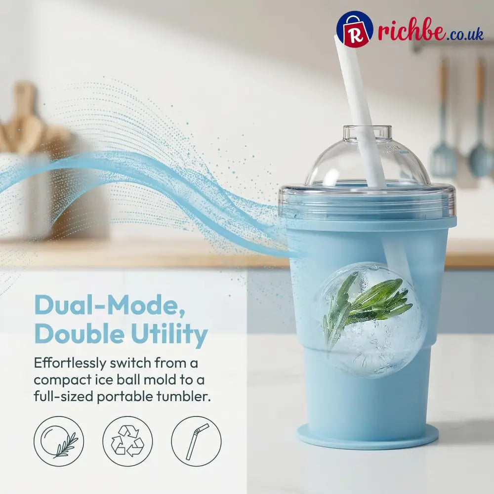 🔥2-in-1 Collapsible Silicone Ice🧊 Ball Maker Cup