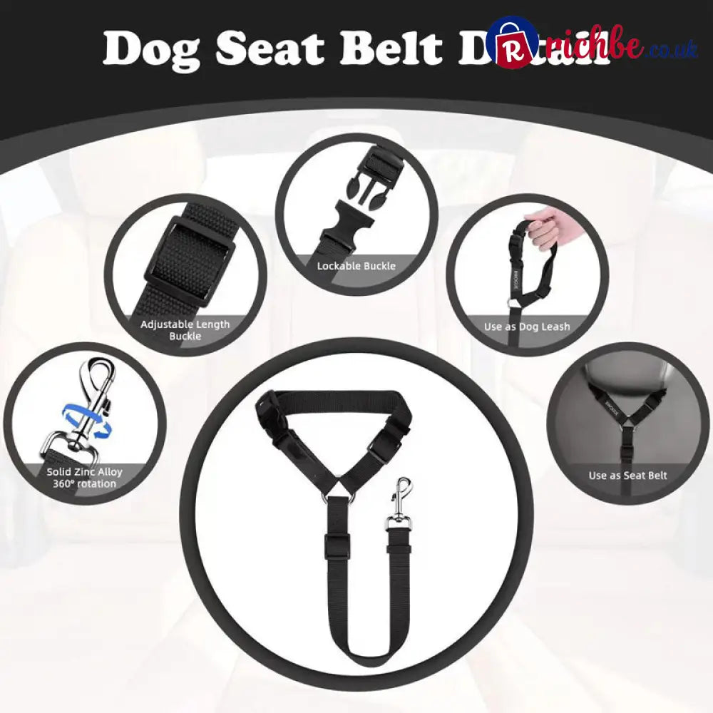 2-in-1 Dog Car Seat Belt & Walking Leash - Hot Sale