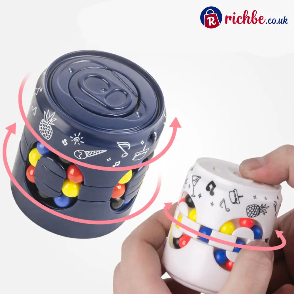 🌀 2-in-1 Educational Fidget Spinner Can Toy ✨ Fun Learning - Hot Sale