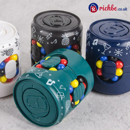 🌀 2-in-1 Educational Fidget Spinner Can Toy ✨ Fun Learning - Hot Sale