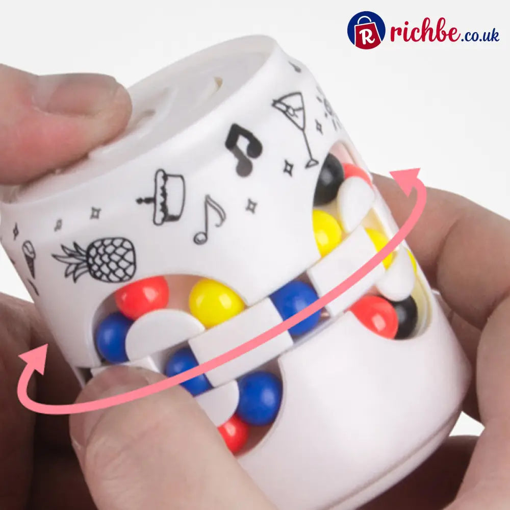 🌀 2-in-1 Educational Fidget Spinner Can Toy ✨ Fun Learning - Hot Sale
