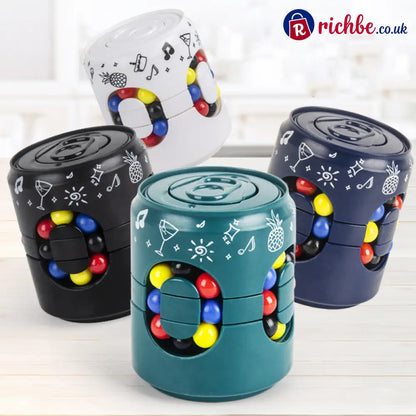 🌀 2-in-1 Educational Fidget Spinner Can Toy ✨ Fun Learning - Hot Sale