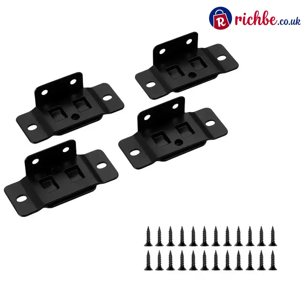 2-in-1 Locking Insert Shelf Brackets 🔧 - Black / 🔥Buy 3 Get 2 Free（5 Pairs） - Tools & Gadgets