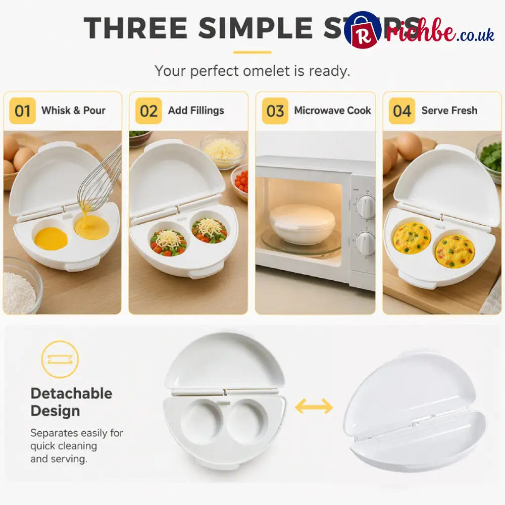 🍳 2-in-1 Microwave Omelet & Egg Cooker - Houseware & Kitchen