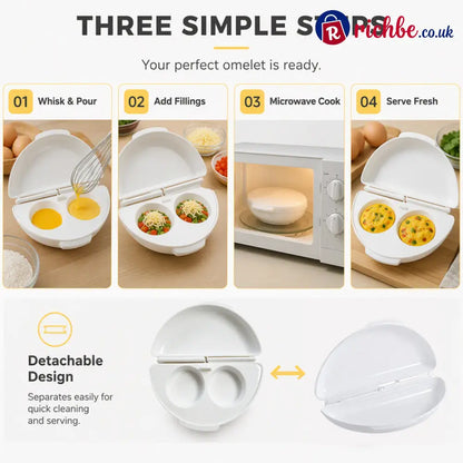 🍳 2-in-1 Microwave Omelet & Egg Cooker - Houseware & Kitchen