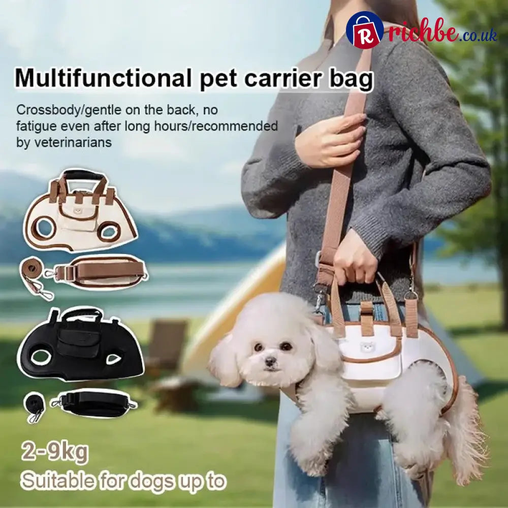 🐶2-in-1 Portable Breathable Pet Carrierk