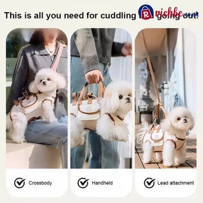 🐶2-in-1 Portable Breathable Pet Carrierk