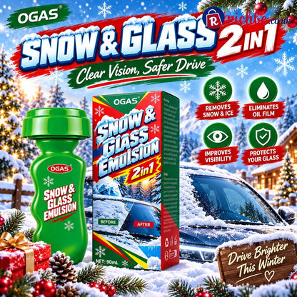 🚗2-in-1 Snow & Glass Cleaner – Winter Windscreen Care with Built-In Applicator❄️